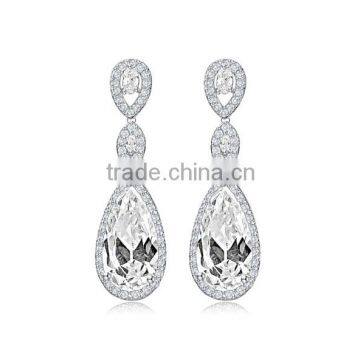 AAA Cubic Zircon Water Drop Earrings for Wedding Party Women's Fashion Jewelry Earrings