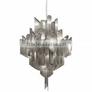 Modern Silver Chain Chandelier Modern Chain Lighting