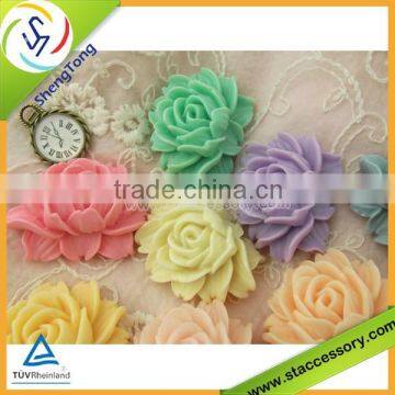 high quality resin flower cabochons,resin flower beads,resin flower pot