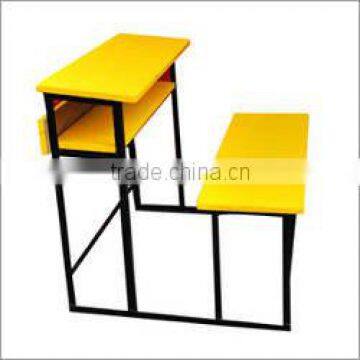 Economic and Space saving School Desk with Bench