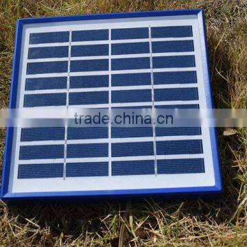 Tempered glass laminated solar panel for battery recharge