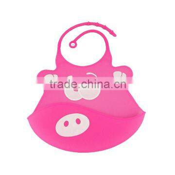 Cartoon Soft Health Silicone Baby Feeding Bib