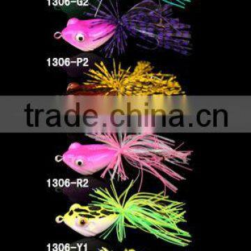 7.8g/42 mm 8colors,rubber Frog of Artificial Fishing Lure ,stainless Steel Hook photo-2