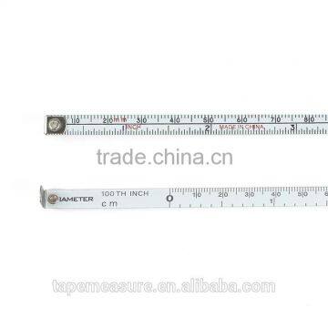 Double Sides Custom Mini Retractable Bulk Yellow Elastic ABS Plastic Tape Measures 2 Meters photo-5