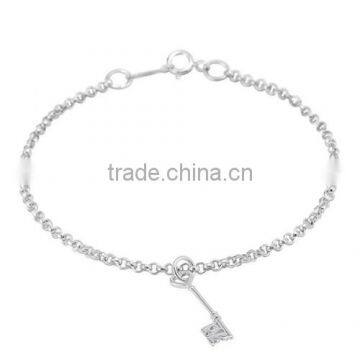 High Quality S925 Key Charm Bracelet