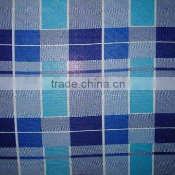 100% polyester check design fleece blanket