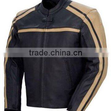 Mens Leather Motorbike Racing Jacket