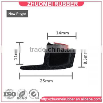 Dustproof P shape Car Door Edge Seal Strip