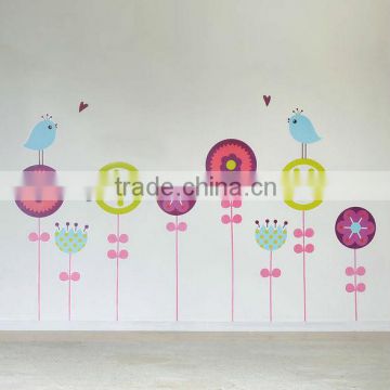 Candy flowers wall stickers