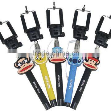 2015 Lastest Factory Wholesale Cute Cartoon Monopod Selfie Stick photo-2