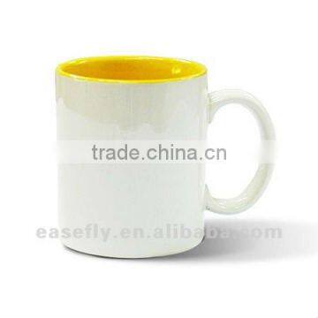 Cheap Coated blank mug for sublimation printing, Plain mugs for printing