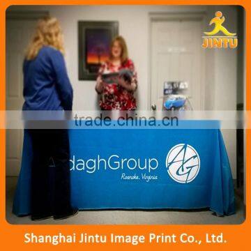 2016 Custom high quality printed polyester table cloth / table cover