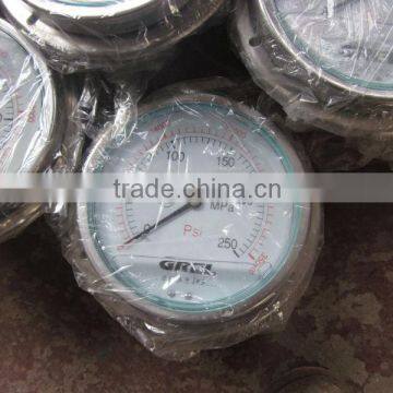 High quality,0-2500bar,250MPa oil pressure gauge,