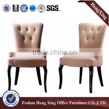 High Quality Wooden Frame Gold Leather Hotel Banquet Dining Chair HX-HT002 photo-6