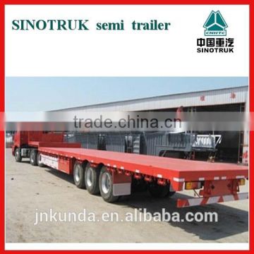 China high quality three axle 40 feet transport flatbed trailer