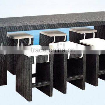 Outdoor Furniture PE Rattan Bar Chair