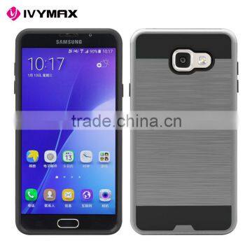 IVYMAX hybrid card to go case black TPU with silk back plate for sansung A710 accessories mobile