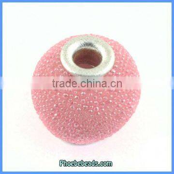 Wholesale Hot Indonesia Style Pink Resin Beads For Bracelets Making PCB-M100550