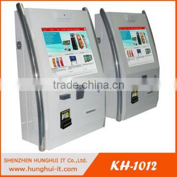 Bank self service kiosk payment/ ticket reading wall payment kiosk