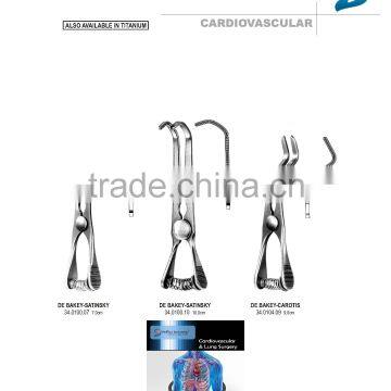 Cardiovascular Surgery, Atrauma Tissue Forceps, Atrauma Bulldog Clamps, Atrauma Hemostatic Forceps