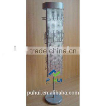 pegboard spinning booklet display rack