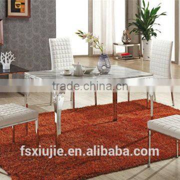 Z651 Modern White Leather Dining Chair for Hotel Room