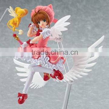 Magic girl japanese cartoon figure, classic pvc japanese cartoon figure, make plastic action figures China manufacturers