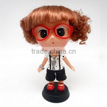 Boys and girls different color bobblehead toy/oem bobblehead pvc toy made in China/custom design pvc bobblehead toy China maker