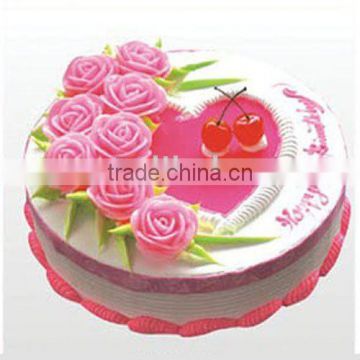 Beautiful Plastic Emulational Birthday Cake Simulation Birhtday Cake For decoration