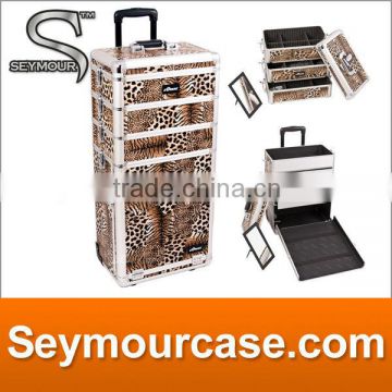 4 in 1 Rolling Aluminum Beauty Case With Trolley and Wheels