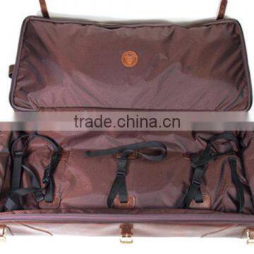 Vintage European Style Genuine Leather Travel Bag, Big Capacity Trolley Bag Made in China photo-5