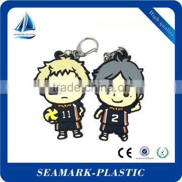 2016 hot sale custom made soft pvc keychain 3d for promotion