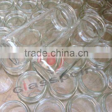 100ml glass bottle with different design closures