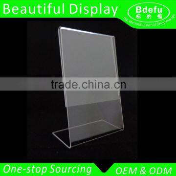 Beautiful Displays Acrylic 8.5 x 11 Slanted Sign Holders / Acrylic slanted holders