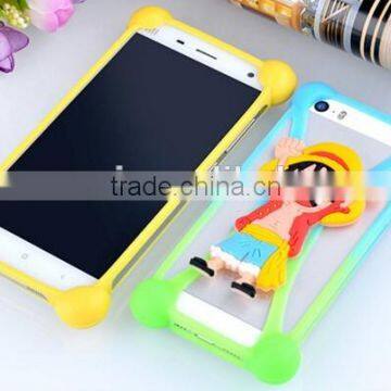 China manufacturing customized silicone bumper phone case wholesale universal unique 3d cases