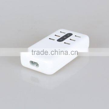 Icaber US Plug 6 USB Ports Travel /Home Wall Charger Adapter Outlet USB Slots Charging Extension Power Socket With Switcher photo-4