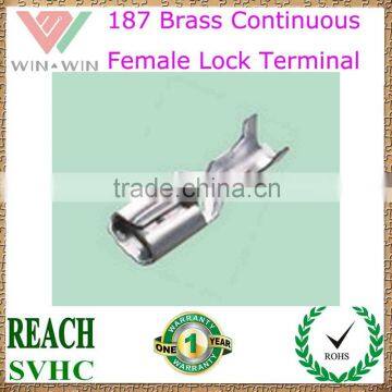 187 Brass Continuous female lock Terminal