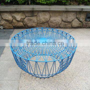 Garden table iron furniture dinning table for patio metal table