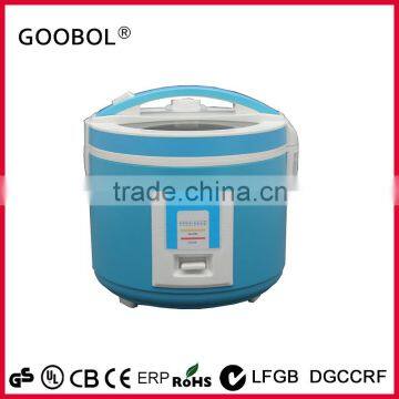 Full body rice cooker sky blue color with glass window New Design