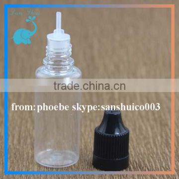 e juice pet plastic bottle 20ml 30ml 50ml for e liquid bottle 10ml 15ml with flat child proof and tamper proof cap