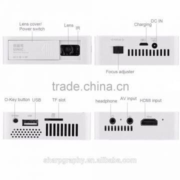 In Stock!!!UNIC Cheap and High Quality Mini DLP Short Focal HD Projector Micro USB Projectors for Laptop photo-3