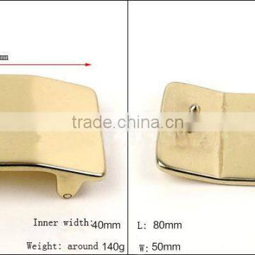 Top quality heavy weight solid brass plain buckle formal plate buckle board buckle