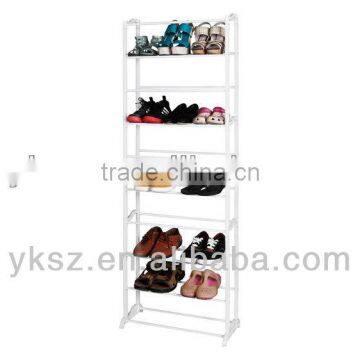 Adjustable metal and plastic organizer shoes rack