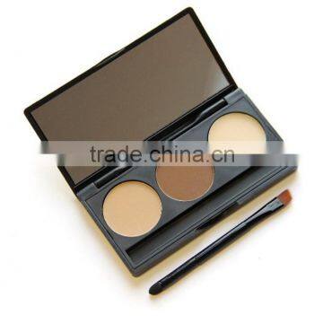 eyebrow kit eyebrows powder 3 color with Highlighter and brush offer customzing for private logo