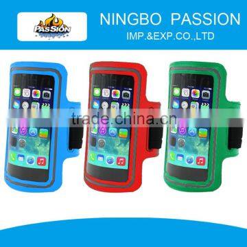 Light reflective waterproof adjustable armband case for iphone 6 plus/Touch Screen Window Cellphone Armband