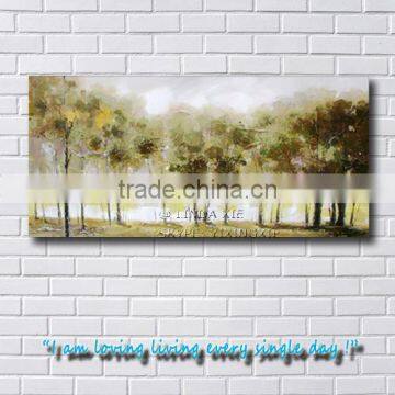 green tree forest scene oil paintings wall decoration