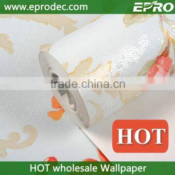 free glue Anti-static colors customized wallpaper decoration