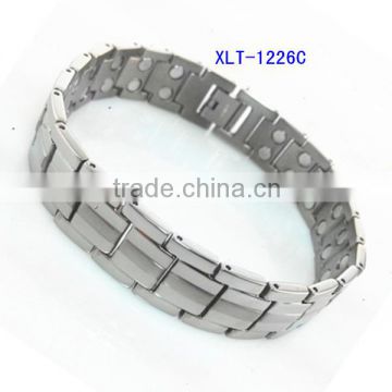 Blood pressure magnetic bracelet high quality titanium bio energy bracelet