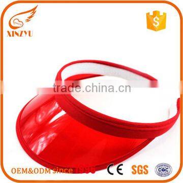 wholesale visor cap size adjustable,cheap pvc plain sun visor cap