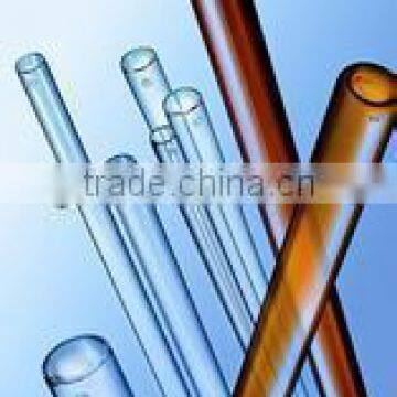 Amber pharmaceutical low borosilicate glass tube